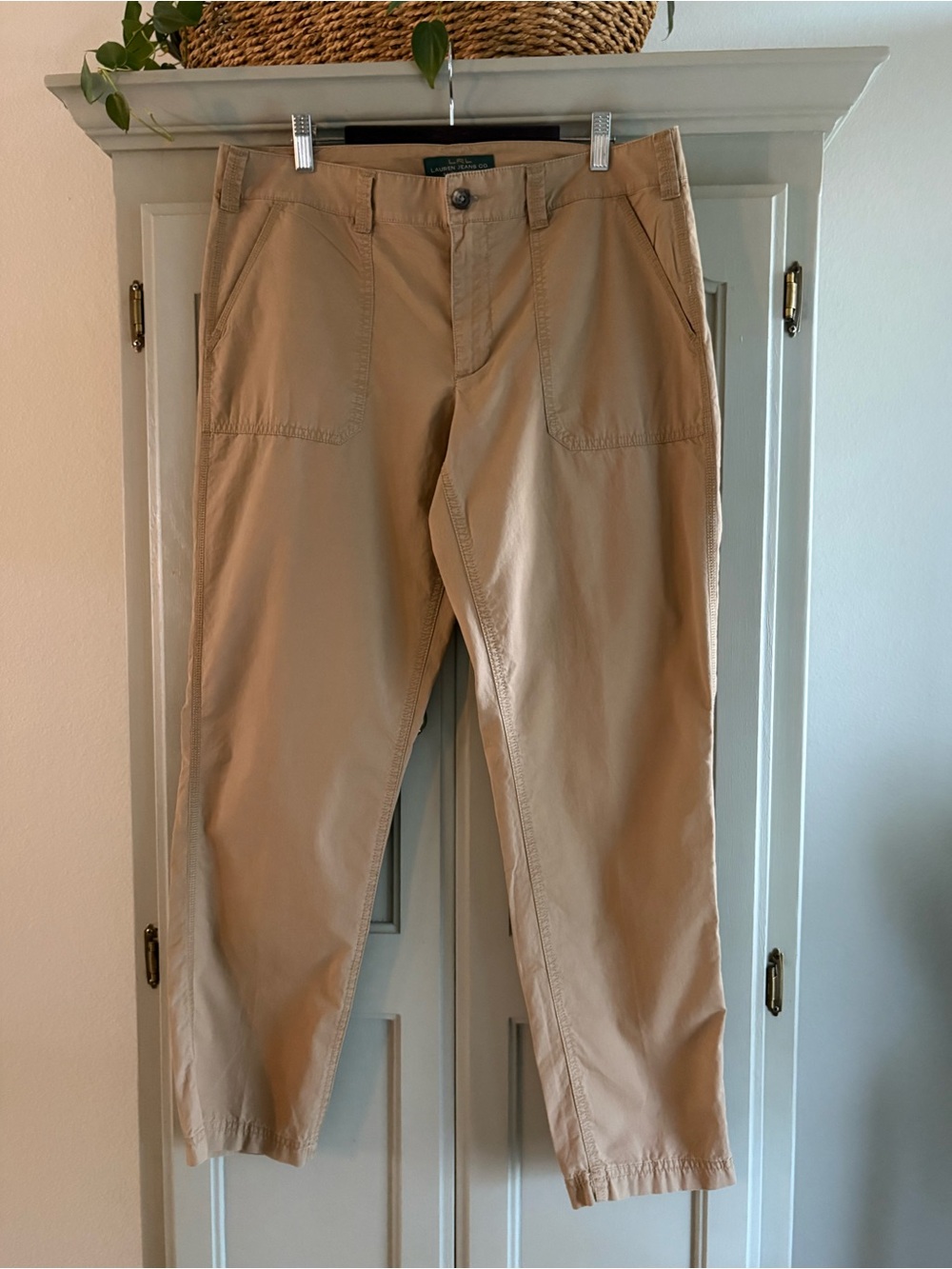 Y2K Lauren Ralph Lauren Jeans Co. Summer Weight Cotton Utility Pant Size 10